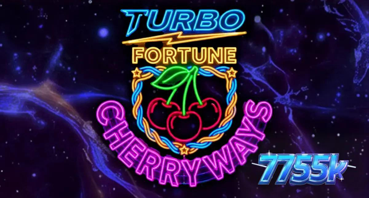 Interface vibrante e neon do slot Turbo Fortune Cherryways em um dispositivo móvel