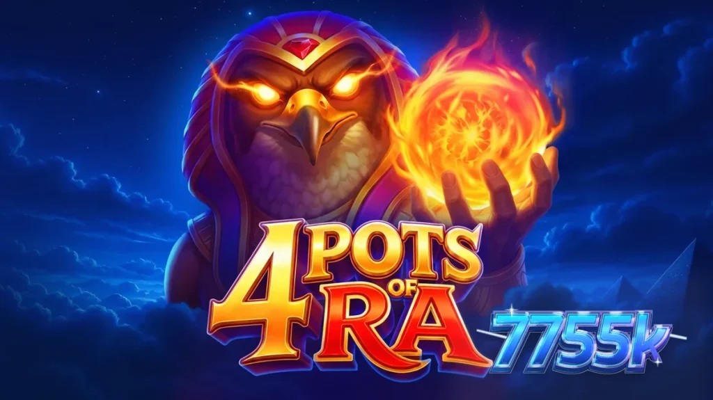 Cenário egípcio do slot 4 Pots of Ra: Hold and Win